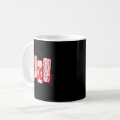 Mug Preppy Xoxo Coquette Bow Hearts Valentine's Day Wo (Devant gauche)