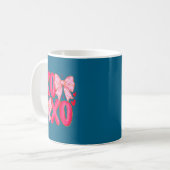 Mug Preppy Xoxo Coquette Bow Hearts Valentine's Day Wo (Devant gauche)