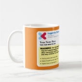 Mug Prescription de la pâte à café personnalisée (Gauche)