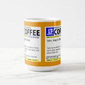 MUG PRESCRIPTION ENTIÈREMENT PERSONNALISABLE DE CAFÉ (Centre)