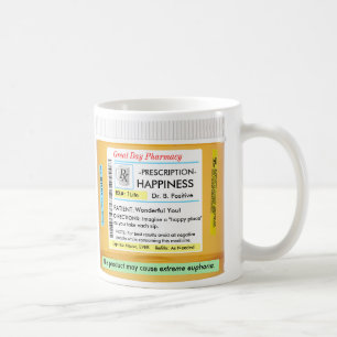 Mug Prescription heureuse de RX CustomizeABLEs