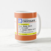 Mug Prescription personnalisée Chocolat chaud ou (Devant droit)