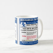 Mug Prescription pour Sticker rectangulaire café (Devant droit)