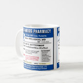 Mug Prescription pour Sticker rectangulaire café (Devant gauche)