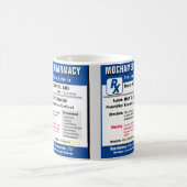 Mug Prescription pour Sticker rectangulaire café (Centre)