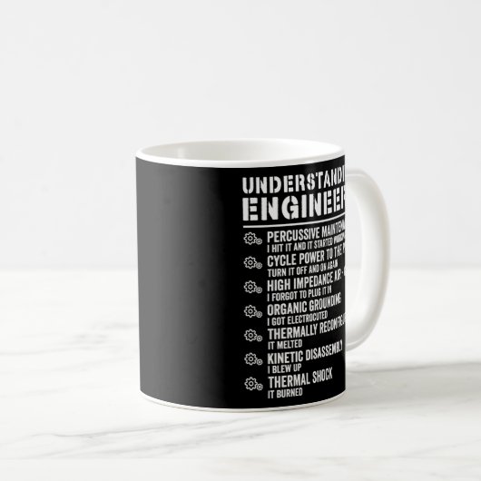 Mug Présentation de la compréhension Ingénieurs Engin  (Devant droit)