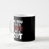 Mug Présentation du langage du corps de chat (Devant gauche)