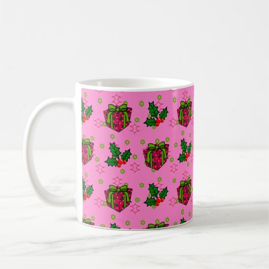 Mug Présente et Holly_pink (Gauche)
