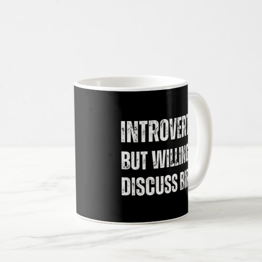 Mug Présenté mais disposé à discuter des oiseaux (Devant droit)