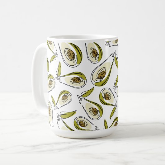Mug présente un adorable Avocado. (Devant gauche)