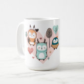 Mug présente une jolie illustration. (Devant gauche)