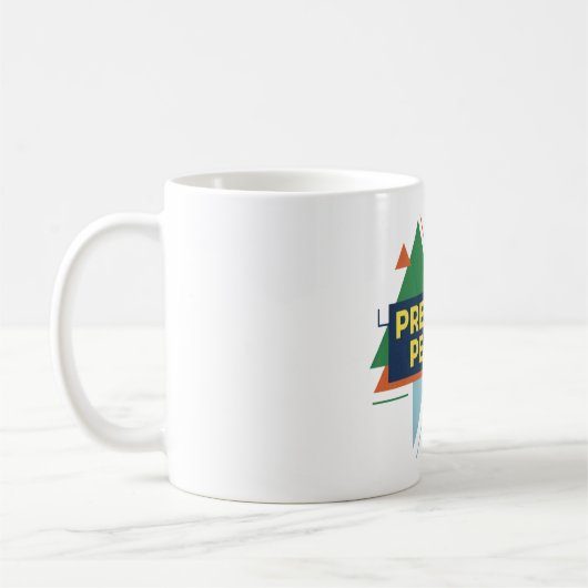 Mug Presently Perfect Abstract Modern Design (Gauche)
