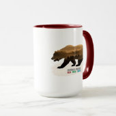 Mug Préserver et protéger la forêt d'ours Terre (Devant droit)