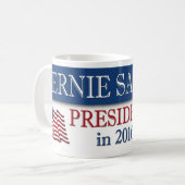Mug Président 2016 de ponceuses de Bernie patriote (Devant gauche)