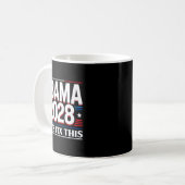 Mug President Barack Obama 2028 Rtrait Patriotic Democ (Devant gauche)