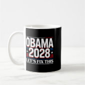Mug President Barack Obama 2028 Rtrait Patriotic Democ (Gauche)