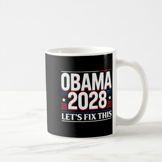 Mug President Barack Obama 2028 Rtrait Patriotic Democ (Droite)