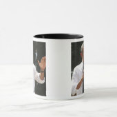 Mug Président Barack répond à des questions sur (Centre)
