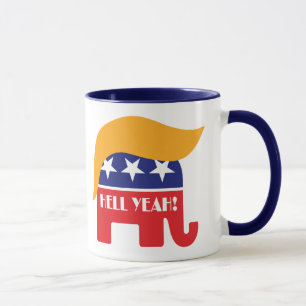 Mug Président Donald Trump 45 Elephant Hell Hell Ouais