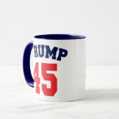 Mug Président Donald Trump 45 Elephant Hell Hell Ouais (Devant gauche)
