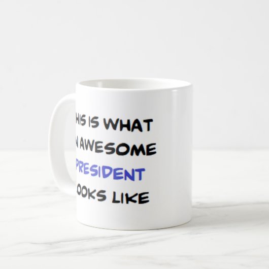 Mug président, génial (Devant gauche)