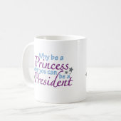 Mug Président pas une princesse (Devant gauche)