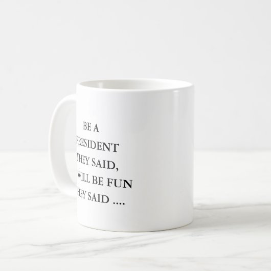 Mug  President Present,Gift Idea for President (Devant gauche)