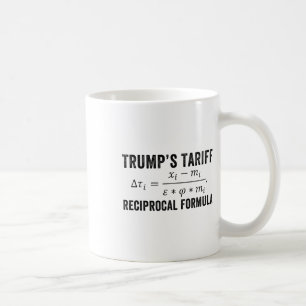 Mug Président Trump Formule de Tarif Réciproque Drôle