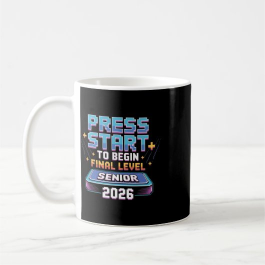 Mug Press Start To Begin Final Level Senior 2026 Gamer (Gauche)