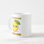 Mug presser Le jour Cute Kawaii Lemon personnalisé (Devant gauche)