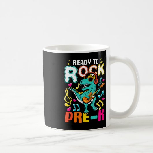 Mug Prêt À Renvoyer Le Dinosaure Pré-K À L'École Garço (Droite)