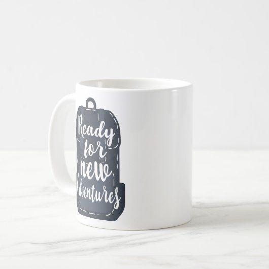 Mug Prêt Pour De Nouvelles Aventures (Devant gauche)