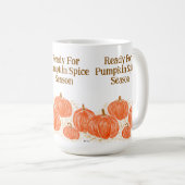 Mug Prêt pour le Citrouille d'aquarelle de saison des  (Devant droit)