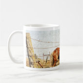 Mug Prêt Pour Le Travail, Deux Chevaux De Brouillon (Gauche)