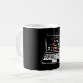 Mug Prêt pour l'école en ligne (Devant gauche)