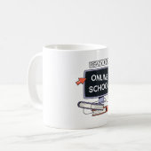 Mug Prêt pour l'école en ligne (Devant gauche)