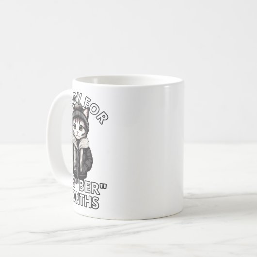 Mug Prêt Pour Les Mois Bers Feuilles Automne Kit D'Hiv (Devant gauche)