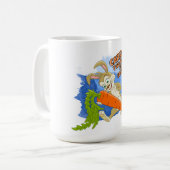 Mug Prêt pour Pâques ? - Danse de lapin (Devant gauche)