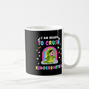 Mug Prête à écraser la fille de maternelle dinosaure C