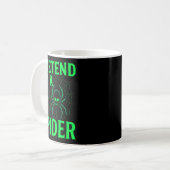 Mug Pretend I’m A Sder Shirt, Funny Halloween Skeleton (Devant gauche)