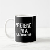 Mug Pretend I'm A Blackberry Funny Lazy Halloween Cost (Gauche)