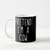 Mug Pretend I'm A Cow Costume Halloween Funny Lazy Adu (Gauche)
