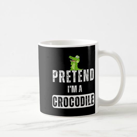 Mug Pretend I'm A Crocodile Lazy Halloween Easy Costum (Droite)