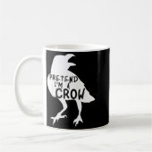 Mug Pretend I'm A Crow Funny Lazy Halloween Costume (Gauche)