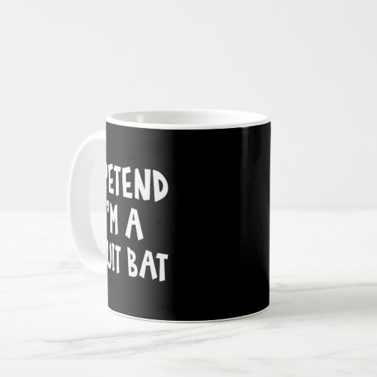 Mug Pretend I'm A Fruit Bat Matching Costume Lazy Easy (Devant gauche)