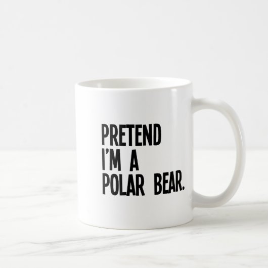 Mug Pretend I'm A Lar Bear Funny Halloween Party Costu (Droite)