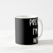 Mug Pretend Im A Wolf Funny Lazy Halloween Party Costu (Devant droit)