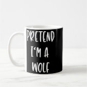 Mug Pretend Im A Wolf Funny Lazy Halloween Party Costu (Gauche)