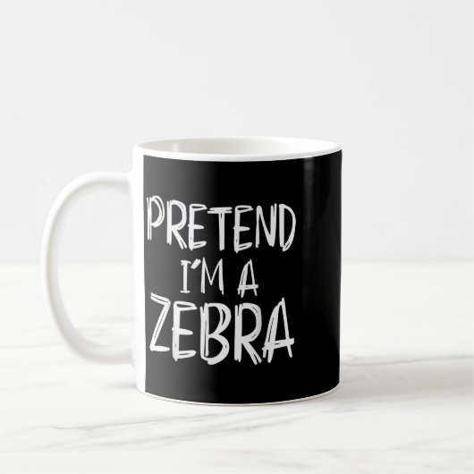 Mug Pretend I'm A Zebra Costume Halloween Party Family (Gauche)