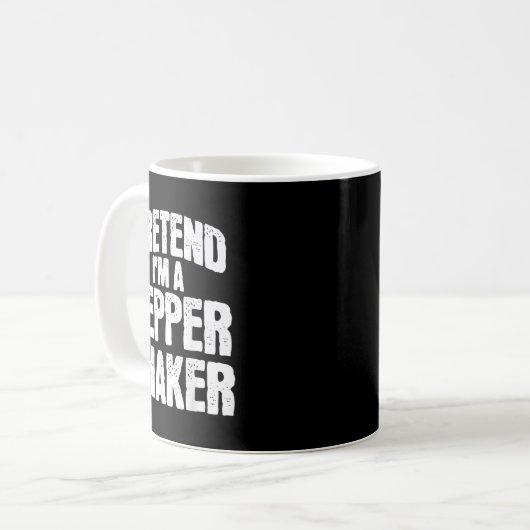 Mug Pretend I'm Pepper Shaker Funny Matching Halloween (Devant gauche)